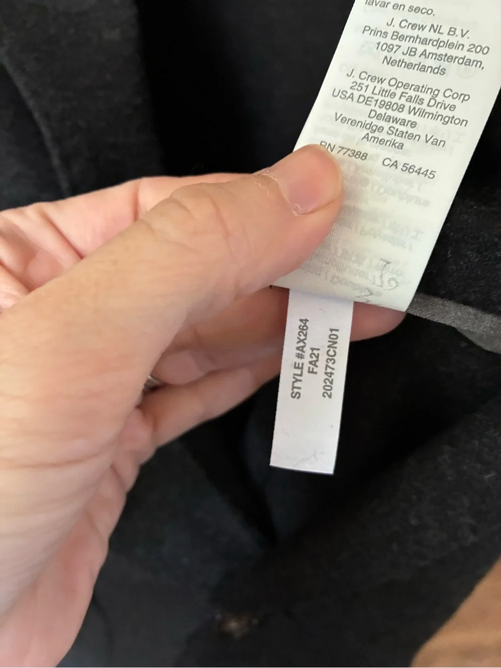 J. Crew Slim-fit knit suit jacket blazer in wool-cotton blend charcoal
